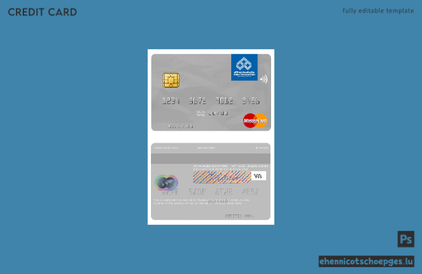 Beispielvorschau für eine Mastercard der Indian Overseas Bank (Indien)